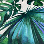 Green Tropical Cushion Cover With Palm Leaves, thumbnail 2 of 7