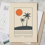 Personalised Father And Child Palm Tree Adventure Print, thumbnail 3 of 5