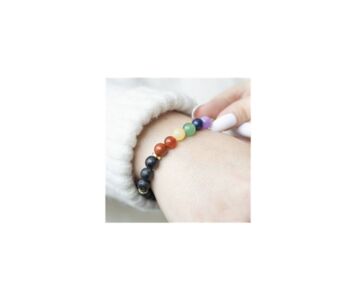 Chakra Beaded Crystal Bracelet Essential Oil Gift Set, 3 of 4