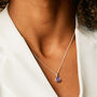 February Birthstone Amethyst Silver Or Gold Necklace, thumbnail 3 of 12