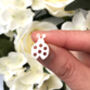Sterling Silver Ladybird Pin Brooch, thumbnail 3 of 11