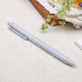 Pastel Blue Eco Friendly Pen, Recycled Wheat Straw Pen, thumbnail 1 of 3