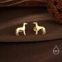 Sterling Silver Tiny Whippet Dog Stud Earrings, thumbnail 5 of 12