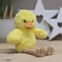 Tara The Plush Long Leg Yellow Chick Soft Toy, thumbnail 1 of 3