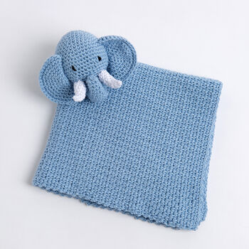 Roy The Elephant Baby Comforter Crochet Kit, 2 of 7