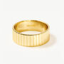 Women's Thick Textured Croissant Ring, thumbnail 4 of 5