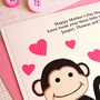 'Little Monkey' Personalised First Mothers Day Card, thumbnail 4 of 4