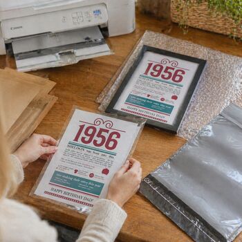 Personalised 70th Birthday Gift Print Life In 1956, 3 of 9