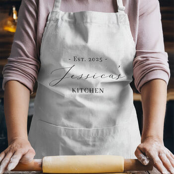 Personalised Apron Custom Kitchen Apron, 2 of 2