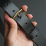 Personalised Black Leather Belt, thumbnail 5 of 11