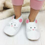 Leather Mouse Children's Slippers, thumbnail 3 of 8