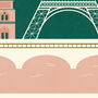 Personalised Paris Marathon Print, Unframed, thumbnail 3 of 4