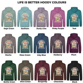 Personalised Beachy Life Is Better Dog Lover Hoody, 3 of 12