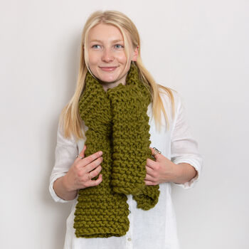 Emma Scarf Beginner Knitting Kit, 3 of 10