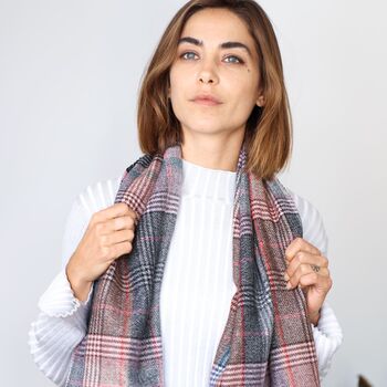 Reversible Check Blanket Scarf, 3 of 9
