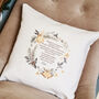 Personalised Christmas Remembrance Verse Cushion, thumbnail 1 of 3