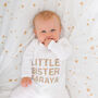 Personalised Big Sister / Brother, Little Sister / Brother Sibling Matching Set Floral, thumbnail 5 of 10