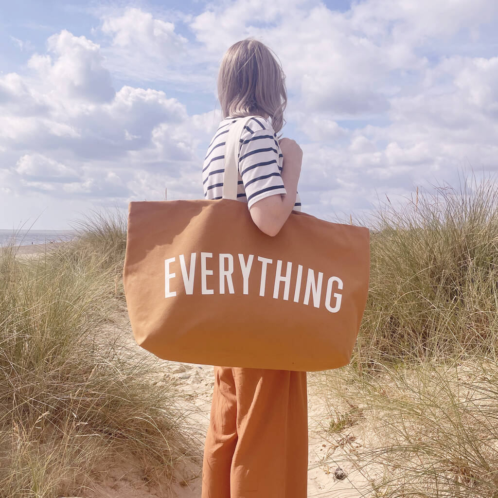 'Everything' Tan Really Big Bag, 1 of 9