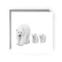 Elegant Polar Bear Wildlife Art Card, thumbnail 1 of 4