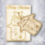 Personalised Gingerbread House Christmas Bauble Card, thumbnail 1 of 7