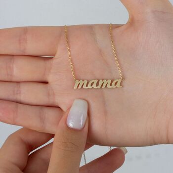 Mama Necklace Sterling Silver, 7 of 10