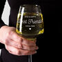 Personalised Engraved Best Friends Birthday Wine Glass, thumbnail 4 of 7