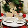 Personalised Christmas Table Place Setting Rudolf, thumbnail 3 of 3