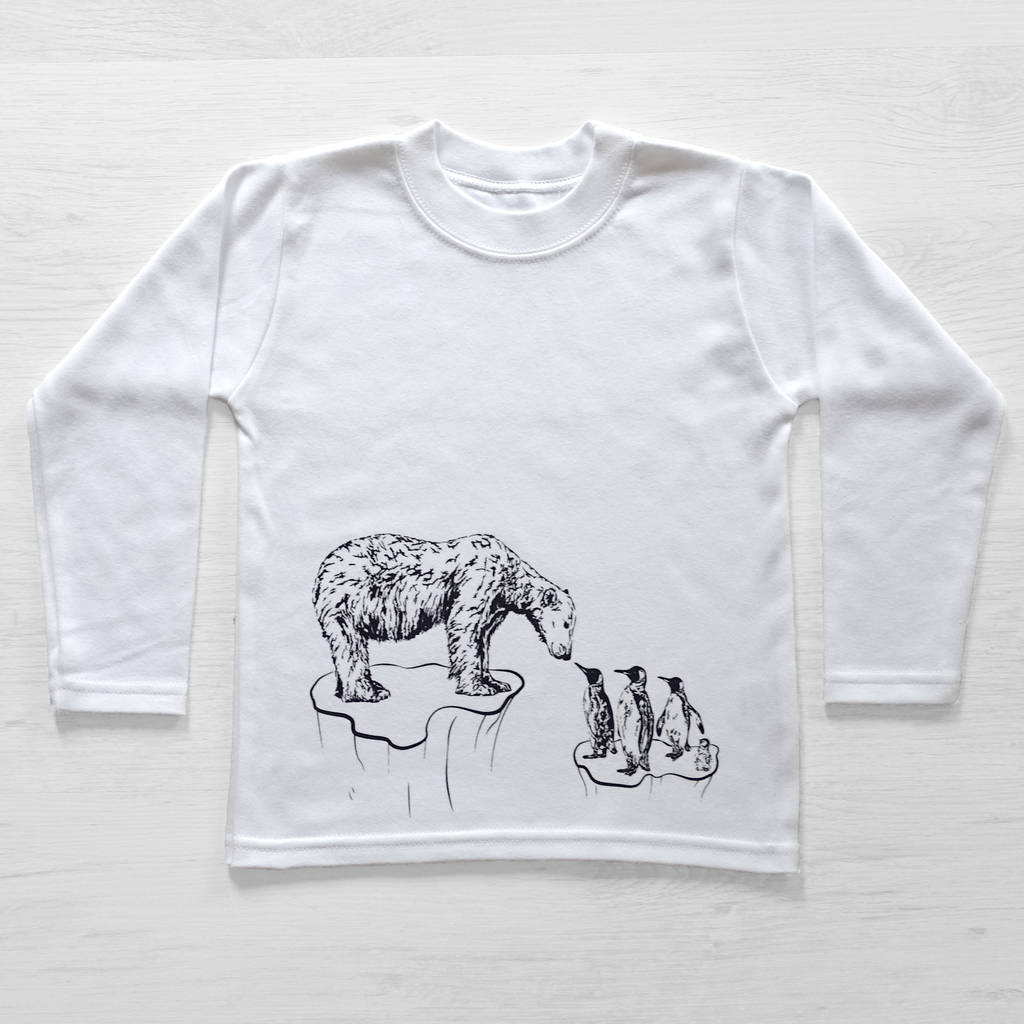 childs long sleeve white t shirt