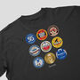 Rangers Football Beer Mats Oversized T Shirt, thumbnail 5 of 10