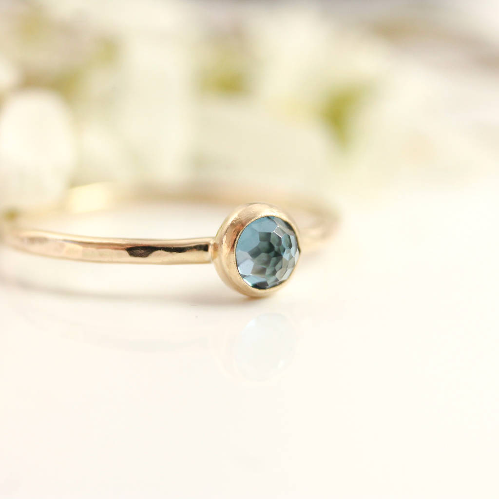 london blue topaz and 9ct gold ring by lauren hunt jewellery designs ...
