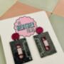 Cassette Tape Glitter Resin Earrings, thumbnail 4 of 4