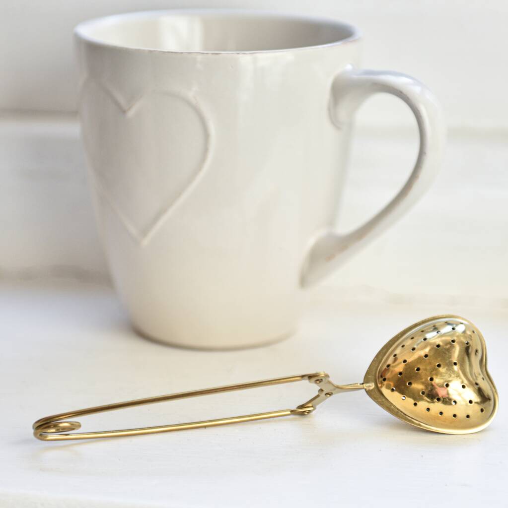 Brass Heart Tea Infuser, 1 of 2