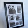 Personalised Photo Collage Print With Optional Custom Text Wall Art A4 Frame Not Included, thumbnail 3 of 3