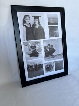 Personalised Photo Collage Print With Optional Custom Text Wall Art A4 Frame Not Included, 3 of 3