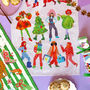 12 Slays Of Christmas Tea Towel, thumbnail 6 of 8