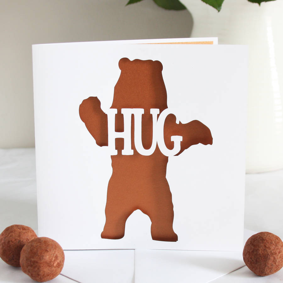 hugs bear card factory