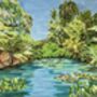 Cornwall Heligan Gardens Jungle Art Card, thumbnail 2 of 3