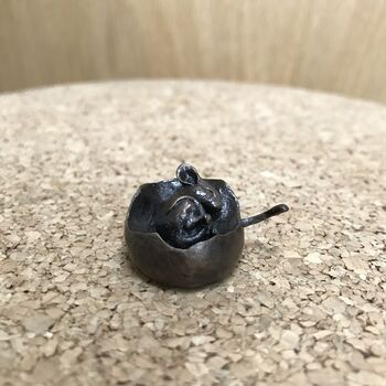 Miniature Bronze Mouse Sculpture 8th Anniversary Gift, 4 of 12