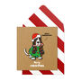 Handmade Christmas Basset Funny Personalised Greeting Card, thumbnail 1 of 4