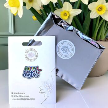 Happy Easter Bunny Ears Enamel Pin, 2 of 8