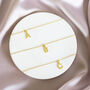 Dainty Gold Plated Initial Necklace, thumbnail 9 of 11
