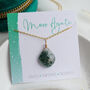 Natural Moss Agate Necklace, thumbnail 3 of 10