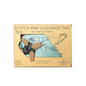 Stitch Your Travels Diy Luggage Tag Kit, 8 of 10