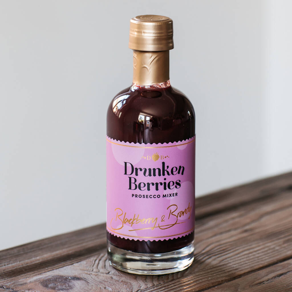 Blackberry Brandy And Summer Berries Rum Prosecco Mixer By Drunken
