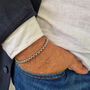 Men's Stainless Steel Rounded Box Bracelet, thumbnail 1 of 2