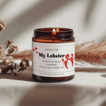 You Are My Lobster Candle Anniversary Gifts, 5 of 8