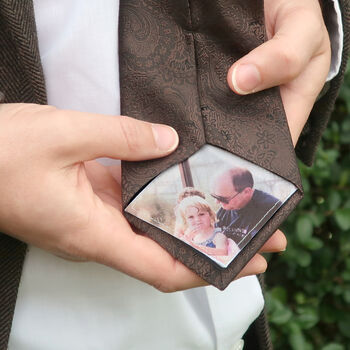 Personalised Photo Father Of The Bride Tie Patch, 3 of 7