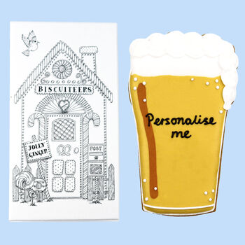 Personalised Beer Letterbox Biscuit, 2 of 2