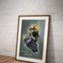 Valentino Rossi Wall Art Poster, thumbnail 1 of 4