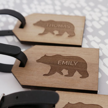 Personalised Bear Family Luggage Tag Set, 2 of 2